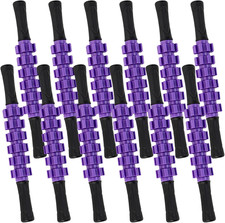 12 Pack Muscle Roller Stick for Deep Tissue, Leg Massage Roller with anti Slip G