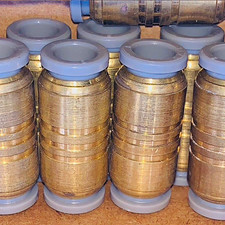 Parker Brass 62PLP-5 Pneumatic Straight Union Fitting - New Lot Of 7