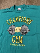 Gym Shirt Vintage Fitness 1990s USA Muscle Single Stitch