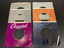Lot of 6 Vintage Capitol 45 RPM 7" Company Record Sleeves for Rock Soul Jazz