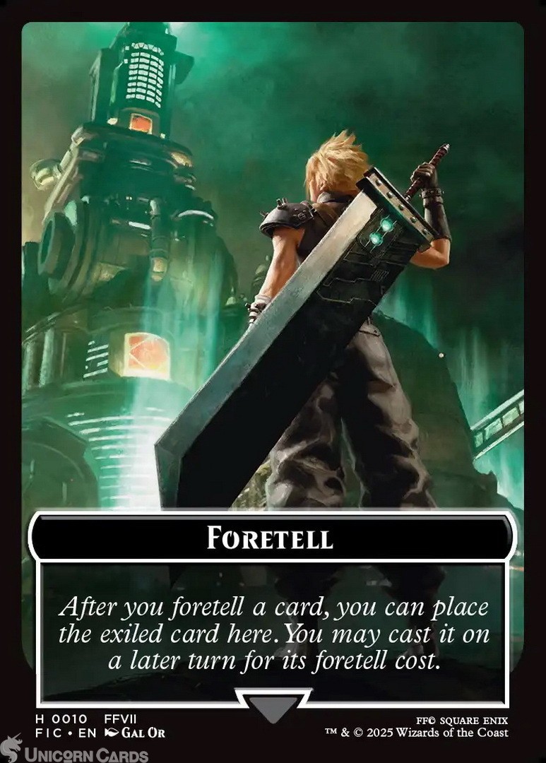 Foretell (helper) // Treasure Double-Sided Token : Mint MTG Card : Final Fantasy