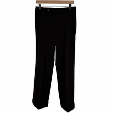 RALPH LAUREN Women's Black Trouser Pants Wool Office Capsule 6P 6 Petite Luxury