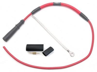 1 Nology HotWire Universal, 180° Plug Boot - 23'' Long, Splice # 012 001 201 Red