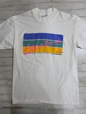 VTG 80's Life's a Beach Hawaii White Mens Tshirt Size Large (42-44) Made In USA