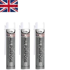 B3 All Purpose PU Foam 3 Pack - 750ml Insulating Spray Filler for Projects