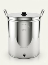 Pentola Bollitoio  INOX 18/10 con Scarico Inferiore  da 1/2" -Bollitoio inox