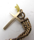 Antique Victorian Bates & Bacon Gold Filled Chatelaine Cross Fob 12.1g — photo 9