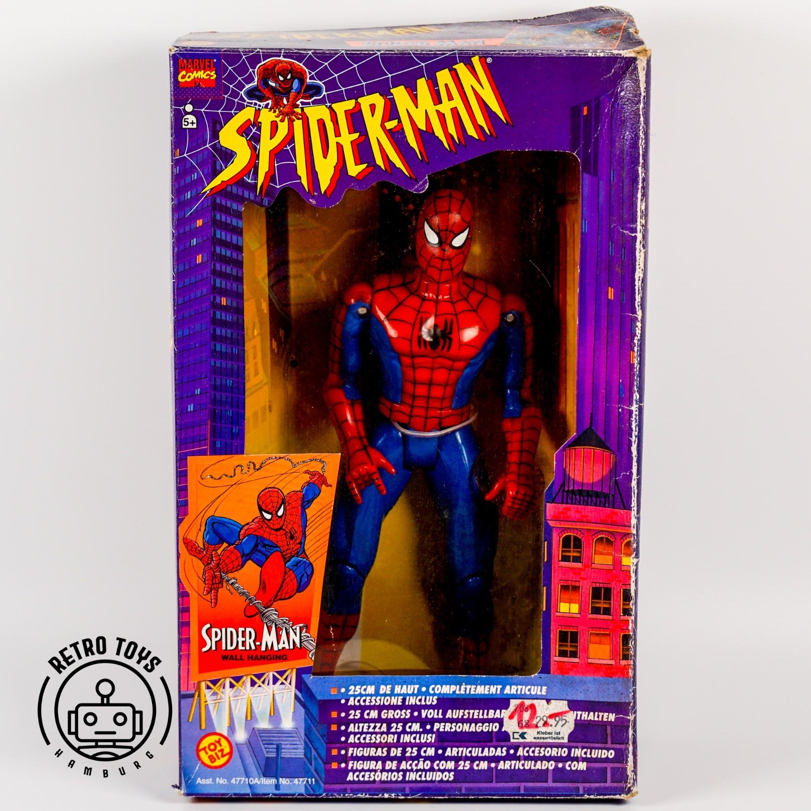 Toy Biz Spider-Man Deluxe Edition 10" 25cm Marvel ToyBiz Action Figur 1994