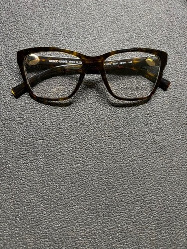 Giorgio Armani AR7033 5026 Womens Dark Havana Square Eyeglasses Frames 52/17