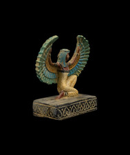 Rare Ancient Egyptian Goddess Isis Winged Statue Stone Figure Pharaoh Decor BC