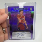Pelle Larsson 2024-25 Panini Obsidian Rookie Patch Auto Purple Flood/75 Miami