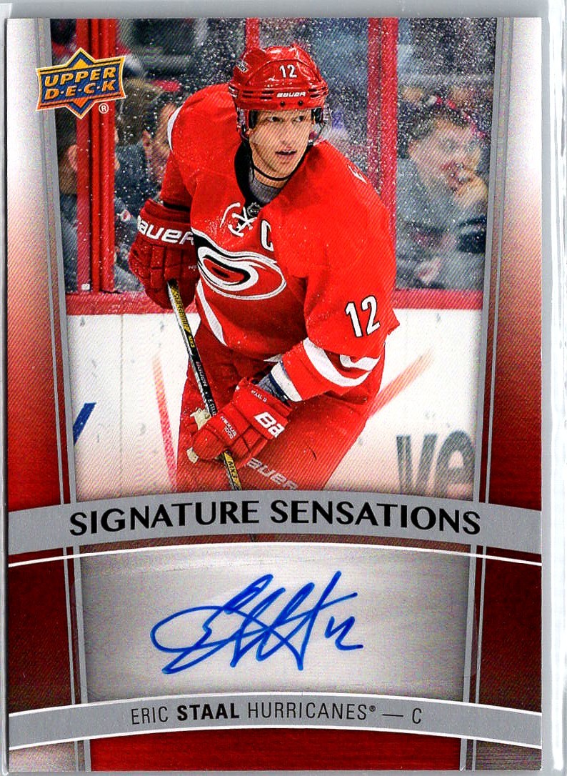 2015-16 Upper Deck Signature Sensations Eric Staal Auto #SS-ES