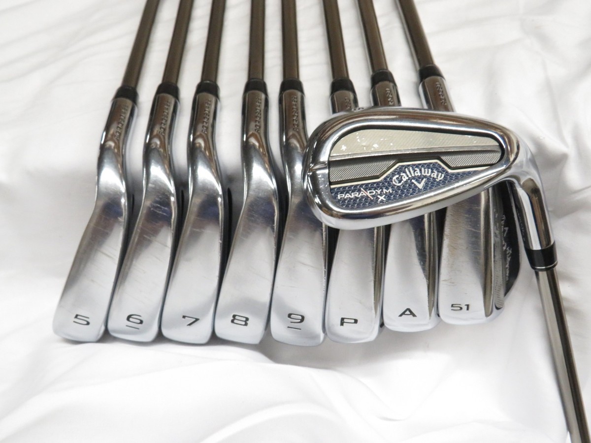 Used Callaway Paradym X Iron Set 5-AW,51,56 RCH 45 Ladies Flex