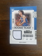Josh Giddey 2021-22 Panini Contenders Rookie Ticket Jersey Patch RC #RTS-JGI