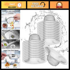 40pcs 4.5" Heavy Duty Mesh Sink Strainer - Stainless Steel Drain Filter for Kitc