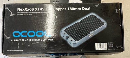 Alphacool NexXxos XT45 Vollkupfer Radiator, 360 mm, zwei 180 mm Lüfter