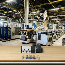 5 Port 2 Position Solenoid Valve 4V21008 for DC 12V Pneumatic Solutions