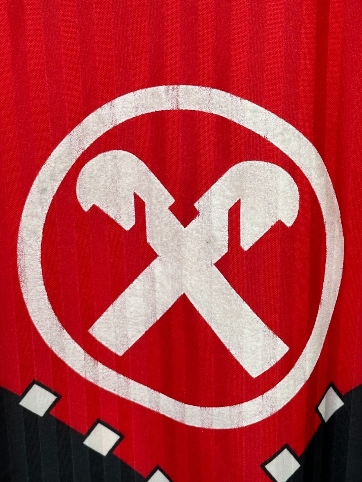 VINTAGE 1994 UHLSPORT TEMPLATE FOOTBALL SHIRT #12 ALBANIA HOME JERSEY SIZE XL