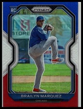 2021 Panini Prizm #12 Brailyn Marquez Red/White/Blue Prizm