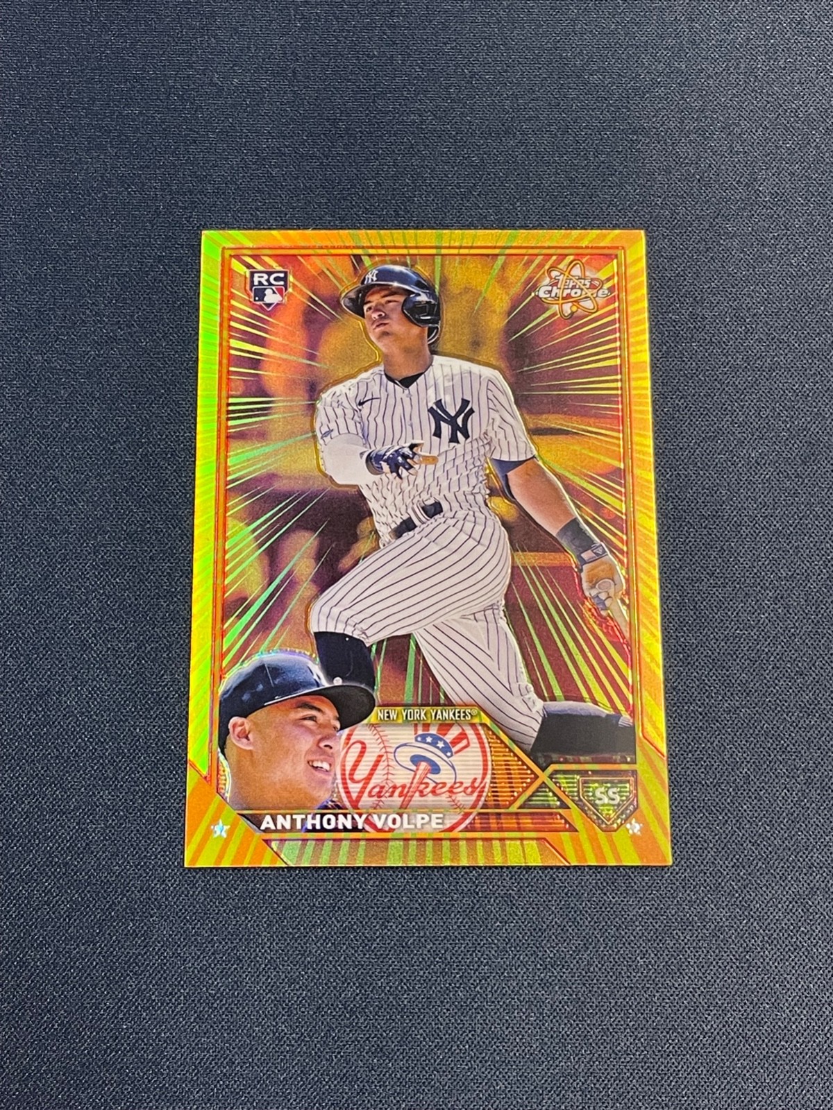 2023 Topps Chrome Anthony Volpe Radiating Rookies RC SP
