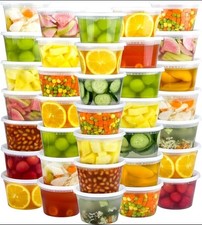60 Sets 120-Piece Deli Containers with Lids, 16 oz