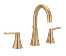 MOEN Jase Matte Bronzed Gold 2Handle High Arc Bathroom Faucet TV64433BZG w/Valve