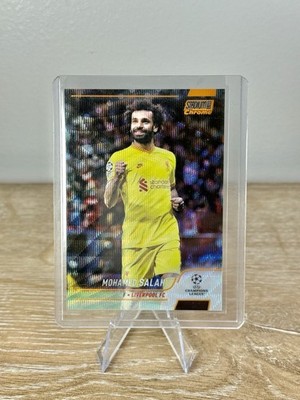 2021-22 Topps Stadium Club Chrome UCL Orange Wave /25 Mohamed Salah #11 Egypt