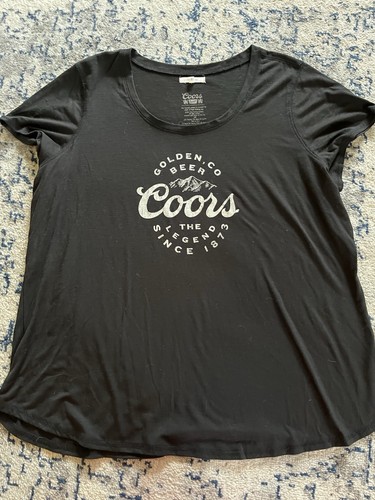 Maurices Coors Banquet Beer The Legend; Golden, Co - Logo T-Shirt 2X Plus Size