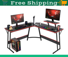 L Shaped Desk Corner Gaming Desk Computer Desk with Large Desktop Work Place