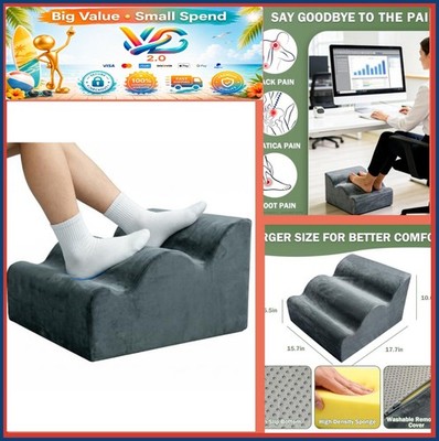 Multi-Functional Foot Rest Under Desk Ergonomic Footstool with Soft Fabric