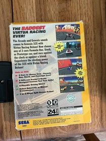 Virtua Racing Deluxe (Sega 32x) With Box & Manual- Tested Works