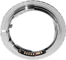 Nikon F to Canon EOS EF EF-S Lens Adapter  9th Gen AF Confirm  Manual Focus