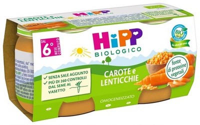 HiPP Bio Karotten und Linsen 2X80g
