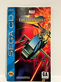 AH-3 ThunderStrike Sega CD, Complete Case+Manual+Reg Card ~Tested/Nice Manual+CD