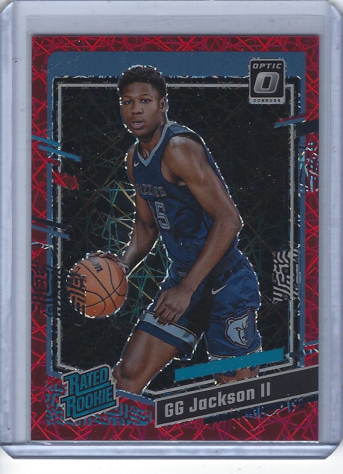 2023-24 Optic GG Jackson #228 Red Velocity Prizm Refractor Rated Rookie #134/299