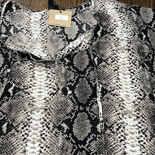 Bond Eye Australia Kaftan Snake Print Top Tunic NWT Large - Picture 4 of 6