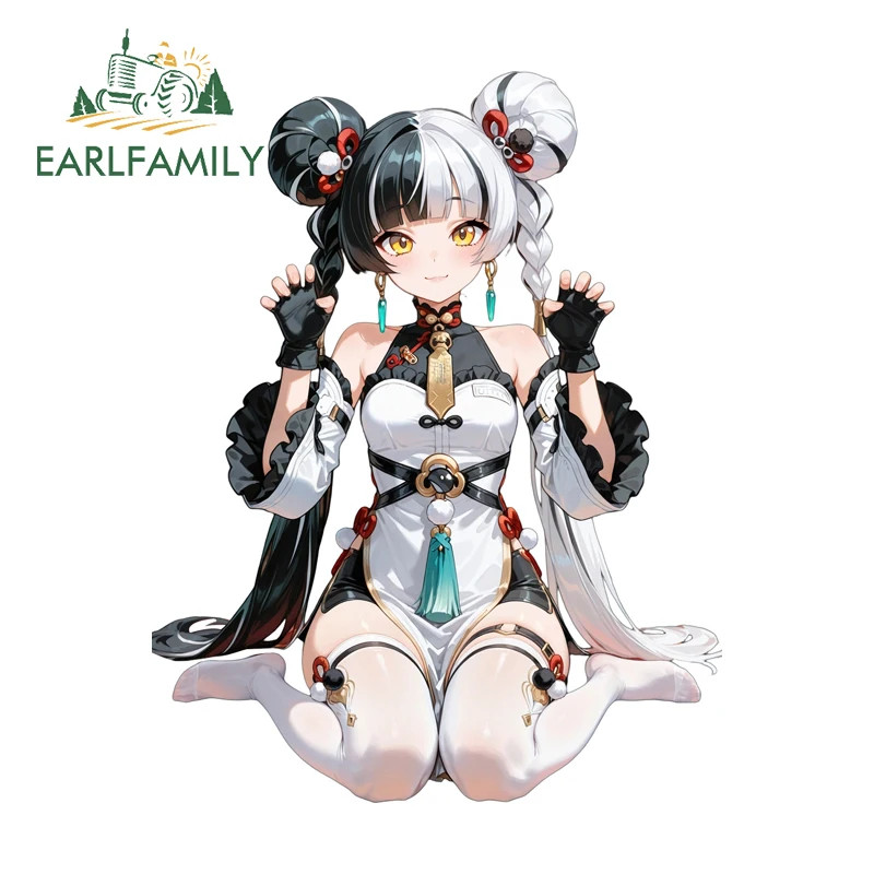 EARLFAMILY 5.1'' Zenless Zone Zero Dialyn Cats Motorcycle Car Stickers Decal