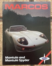 MARCOS MANTULA AND MANTULA SPYDER SALES BROCHURE