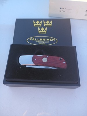 Fallkniven TK3 Tre Kronor De Luxe Folder Cocobolo 3G Powder Steel Knife BNIB