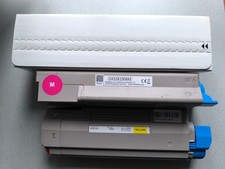 Oki 5650 Toner Gelb, Schwarz, Rot, neu