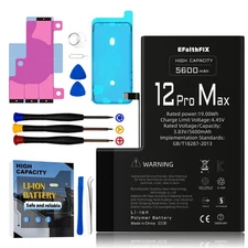 EFAITHFIX 5600mAh Upgraded Replacement Battery Compatible with iPhone 12 PRO ...