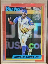 2025 Topps Chrome - 1990 Topps Baseball Ronald Acuña Jr. #90CB-2