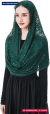 Wgior Soft Infinity Catholic Church Veil Lace Chapel Veils Latin Mass Head Cover