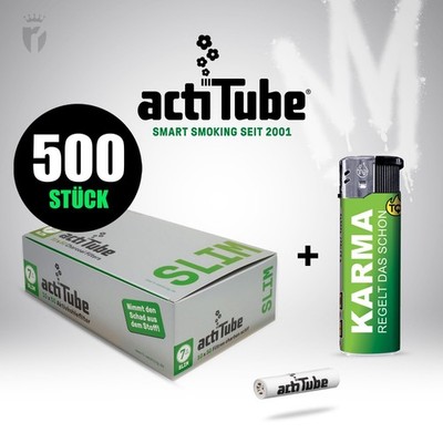 500 actiTube Tune Aktivkohle Filter Slim 7mm Original 10er Karton (10x50)