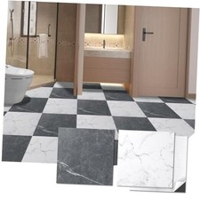 Peel and Stick Vinyl Floor Tiles-Pack Self 12 x 12 inch 30 Black/White Marble