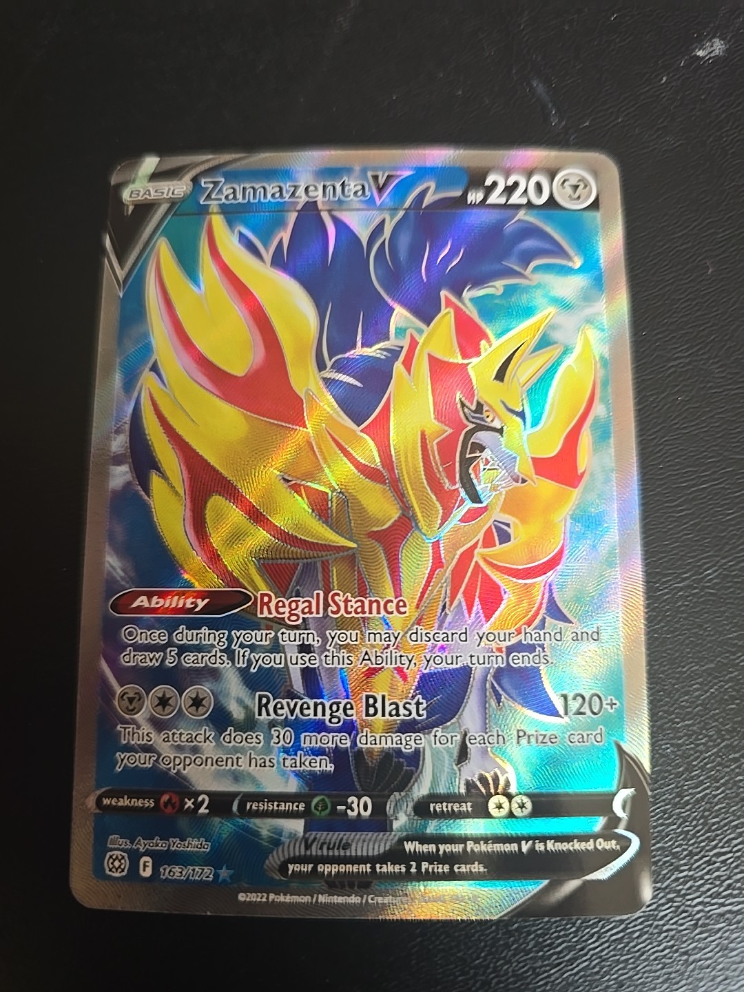 Zamazenta V (Full Art) 163/172 Swsh09: Brilliant Stars Holo