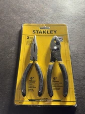 Stanley 84-212 - Long Nose & Slip Joint Pliers Set - New- Free Shipping