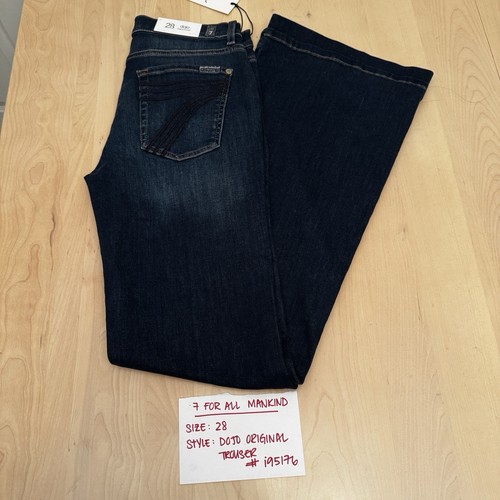 7 For All Mankind Ladies XRT Moreno Dojo Flare Jeans 28 NWT - Picture 8 of 13