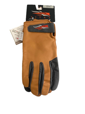 SITKA Gunner WINDSTOPPER Gloves Mens Medium Tan Leather NWT