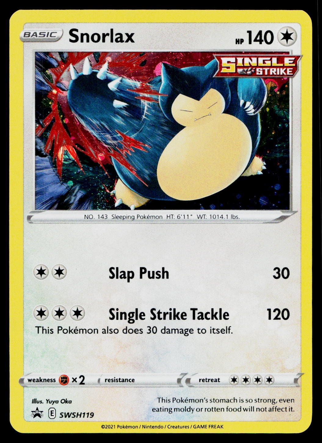 Snorlax SWSH119 Holo Promo Sword & Shield Promo Pokemon